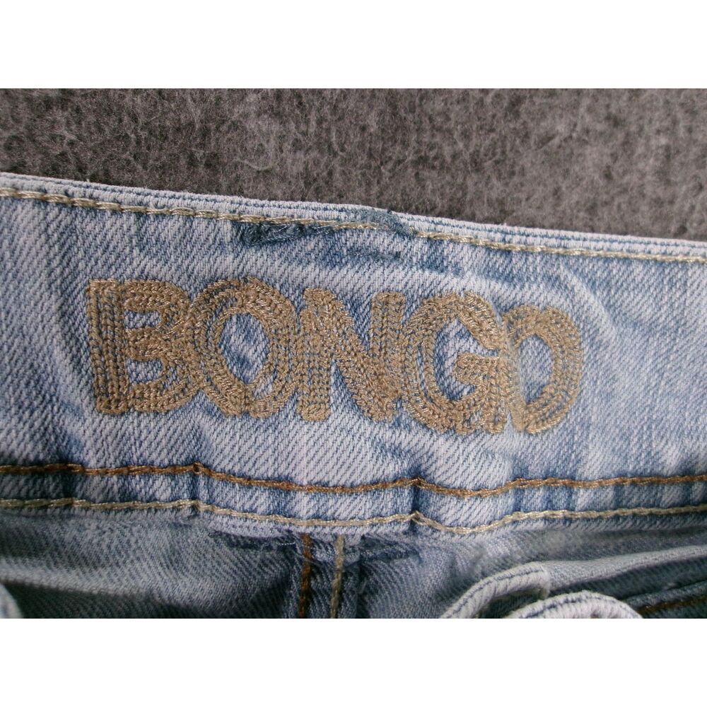Bongo Shorts Women 7 Blue Jorts Distressed Biker Daisy Duke Booty Y2K - Picture 8 of 12